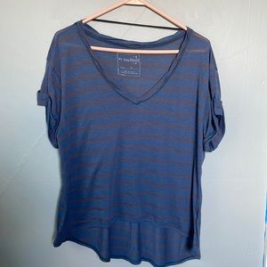 We The Free women’s S striped short sleeve lightweight slouchy top casual boho